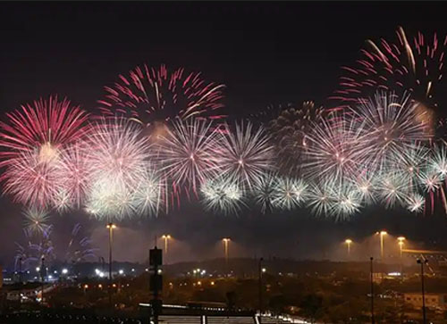 阜城县焰火晚会